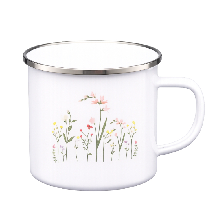Kubek emaliowany VIRTUO 9cm/0,5L wzór 2